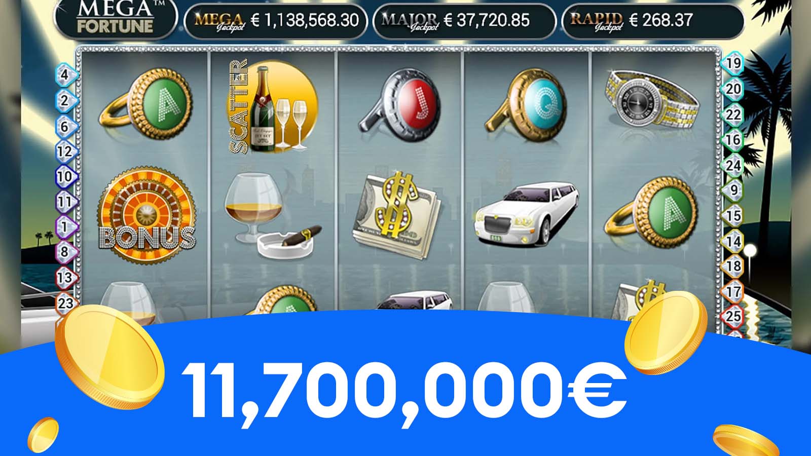 11,700,000€ la Mega Fortune