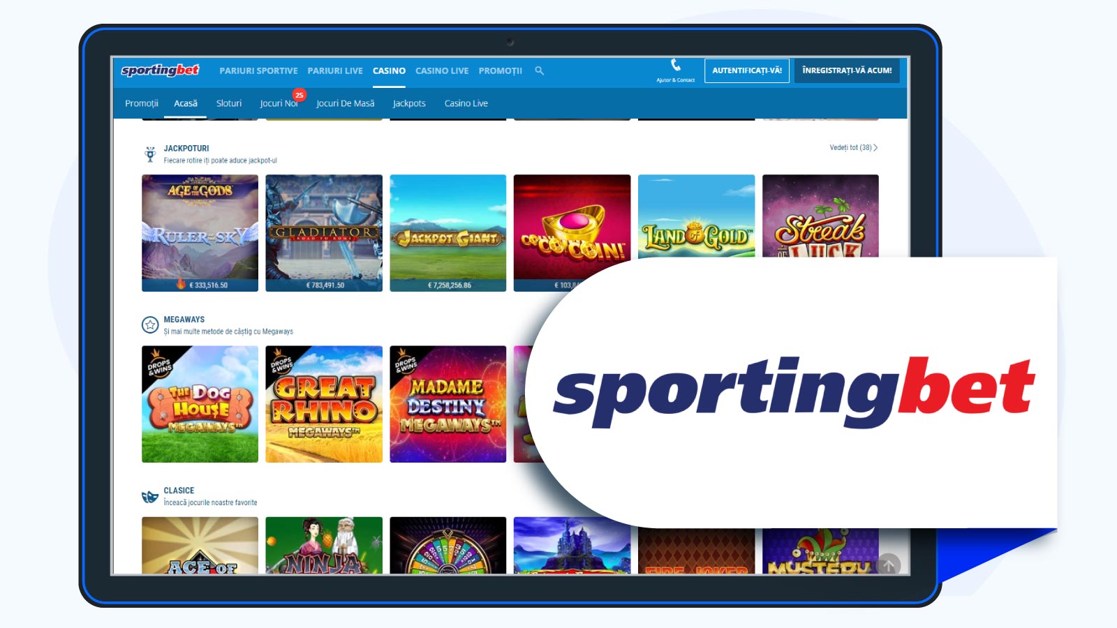 Sportingbet Cazino Online cu jocuri NetEn
