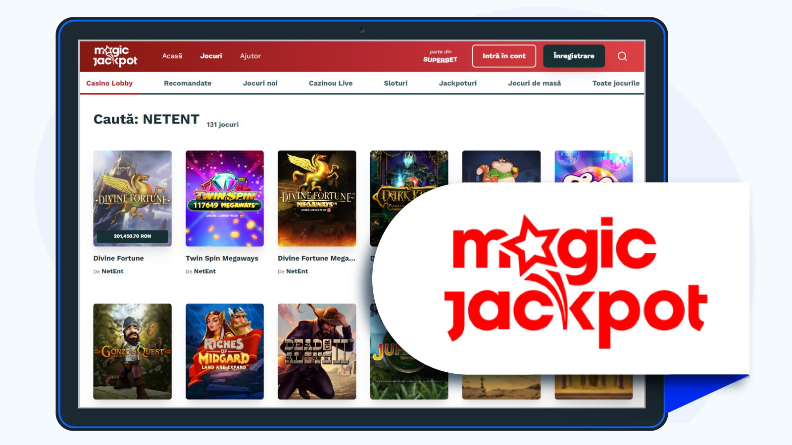 Magic Jackpot Cazino Online cu jocuri NetEn