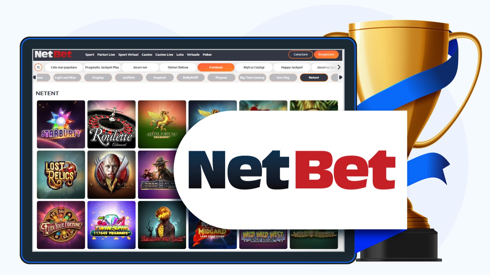 NetBet – Cel mai bun NetEnt casino