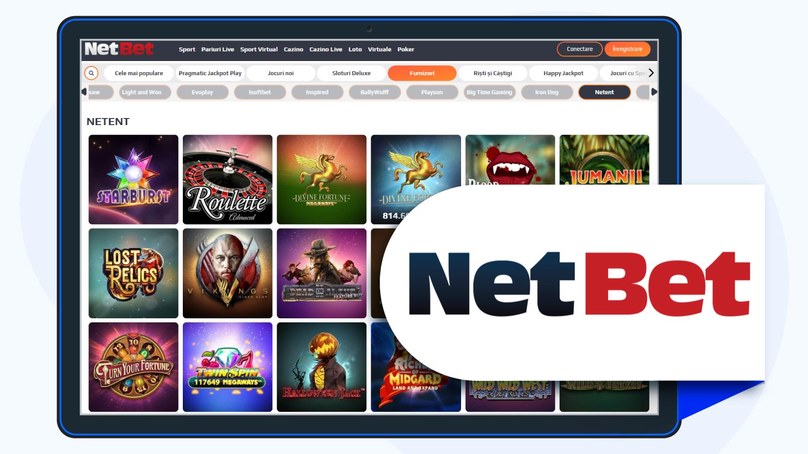 NetBet Cazino Online cu jocuri NetEn
