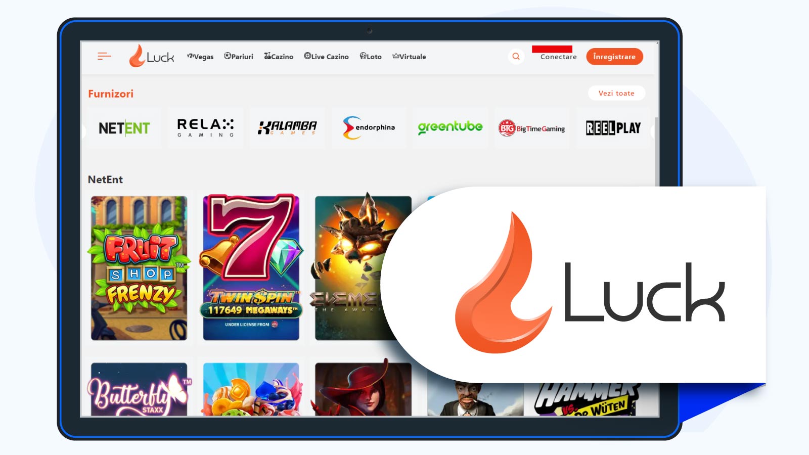 Luck Casino Cazino Online cu jocuri NetEn