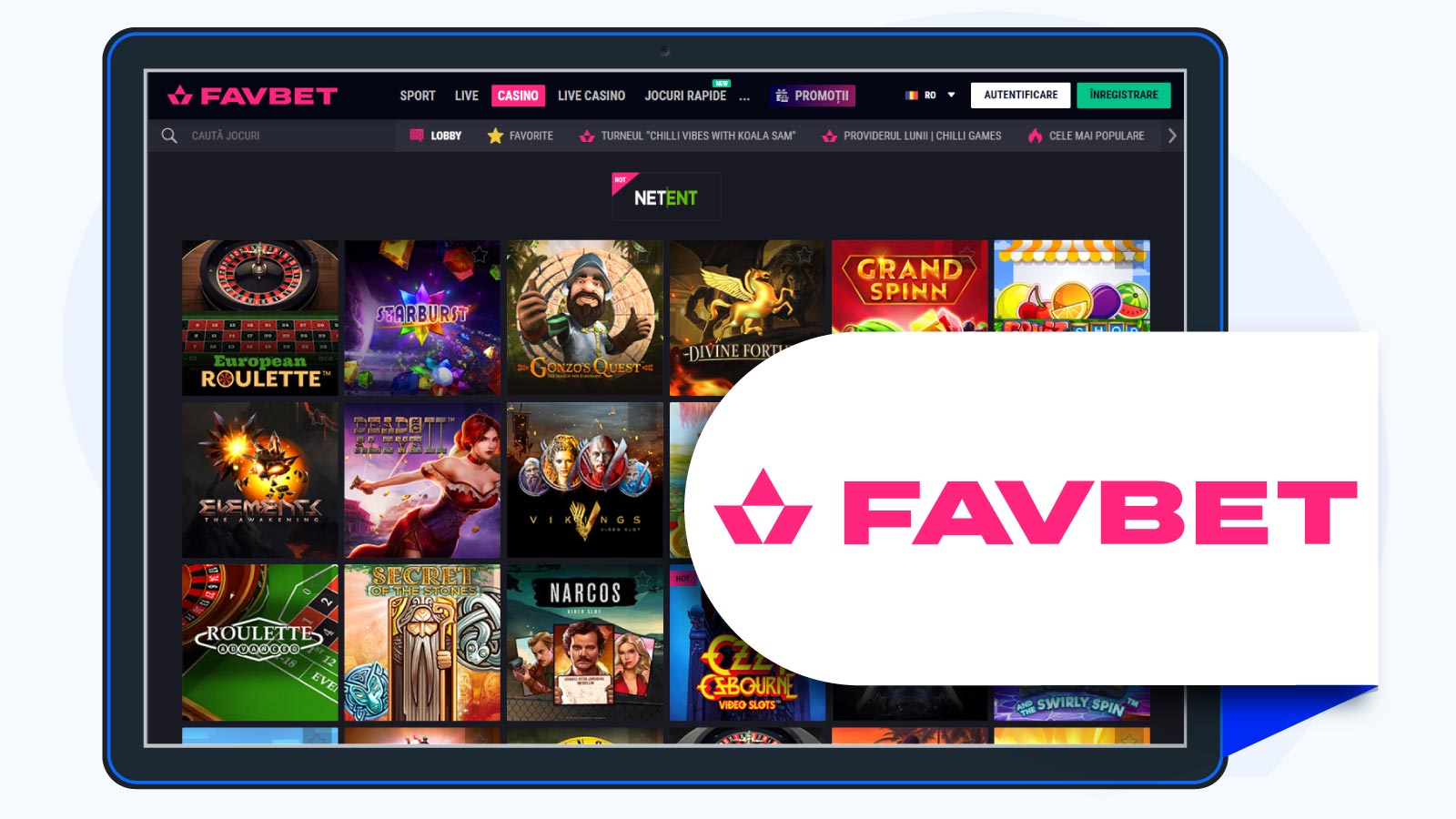Favbet Cazino Online cu jocuri NetEn