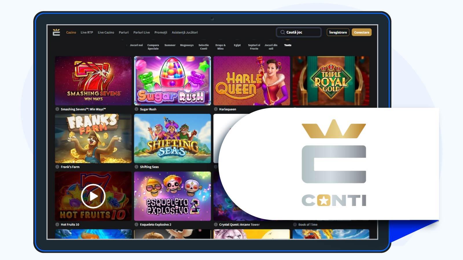 Conti-casino-Topul Celor Mai Bune Cazinouri Online România