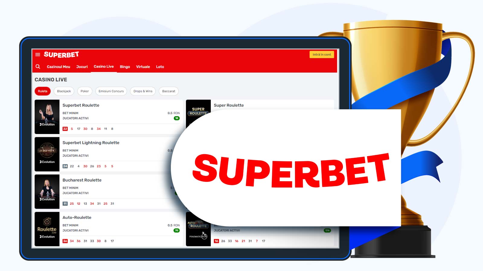 Superbet – Cel mai bun casino live din România