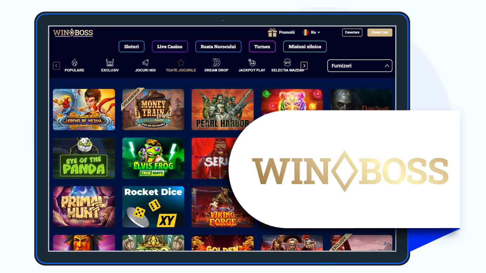WinBoss Casino (lansat în 2023) –În Top Cazinouri Online Noi